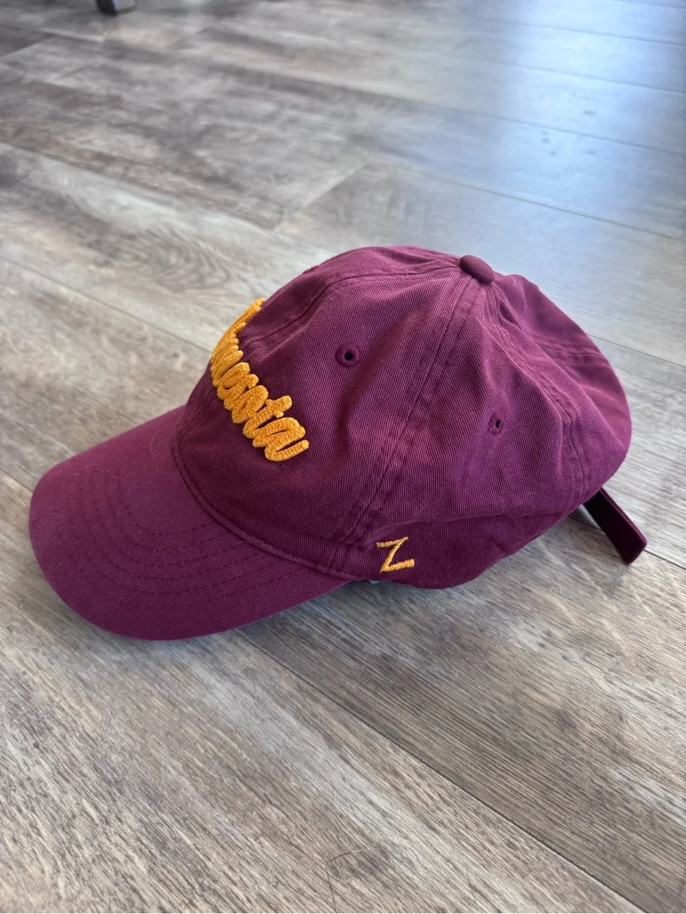 Zephyr Wine Cotton Strapback Cap